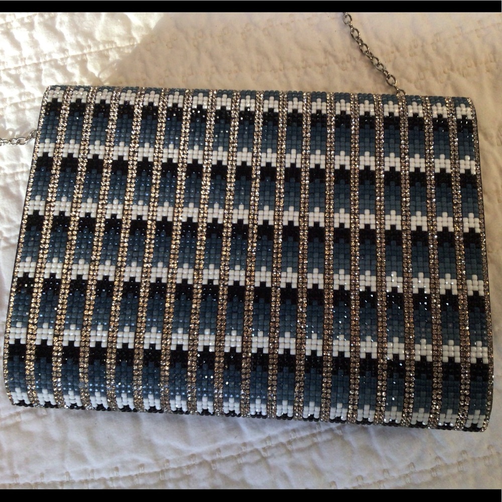 Nina Bling Clutch/Chain Strap, New - Picture 4 of 7